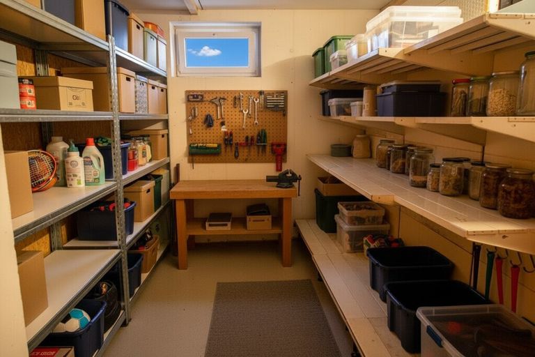 Kellerabteil: KI generierte