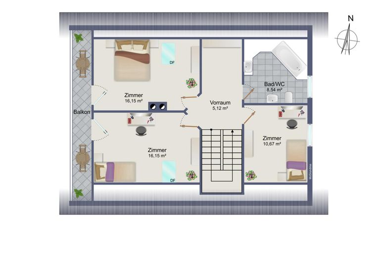 Grundrissplan DG
