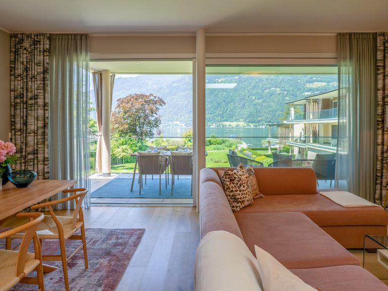 Blick vom Wohnzimmer