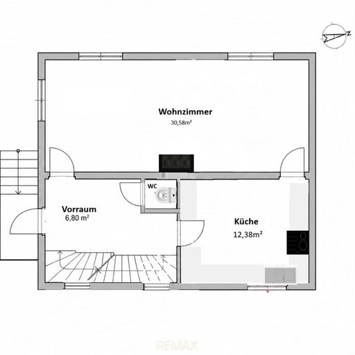 Planskizze Erdgeschoss