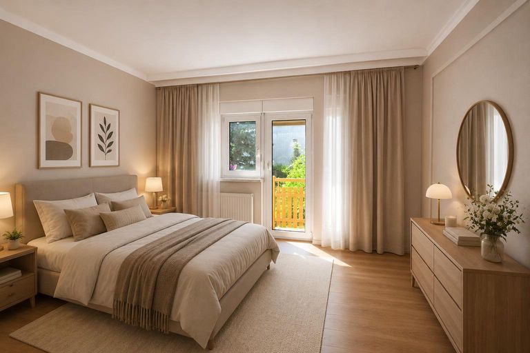 Schlafzimmer – virtuell eingerichtet