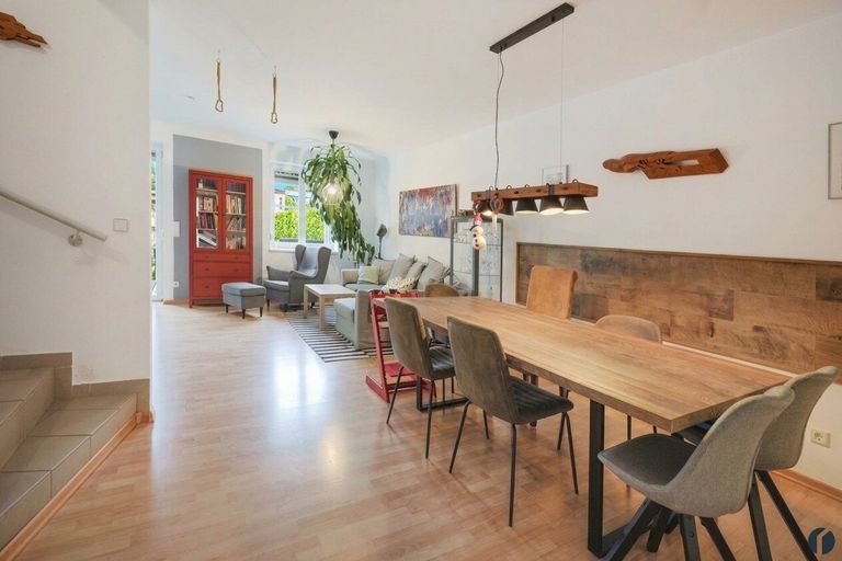 Essbereich im Wohnzimmer