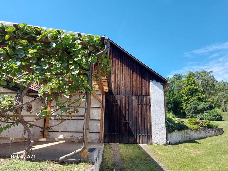 Presshaus mit Laube