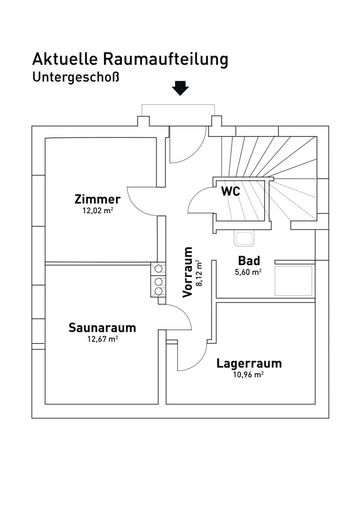 Skizze Untergeschoß