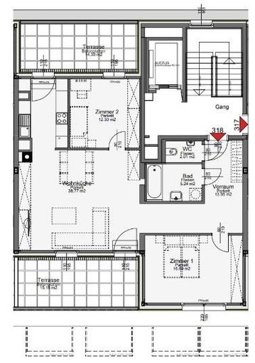 Grundriss Top 318