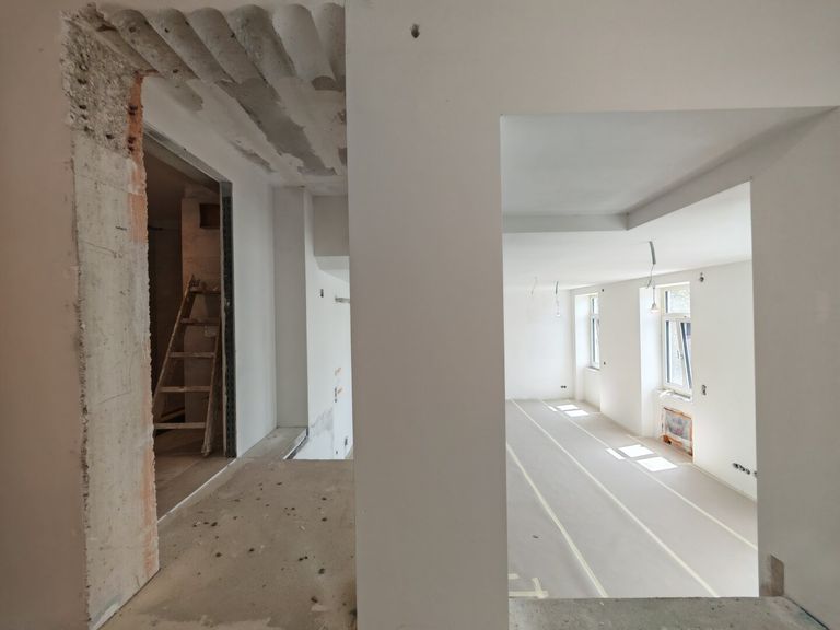 Vorraum mit Blick ins Wohnzimmer
