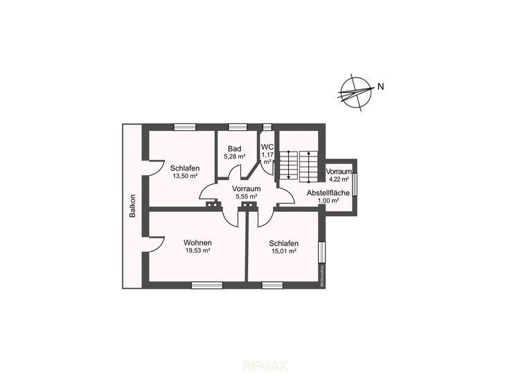Grundriss 1. Stock