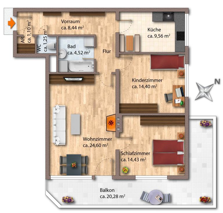 Grundrissplan