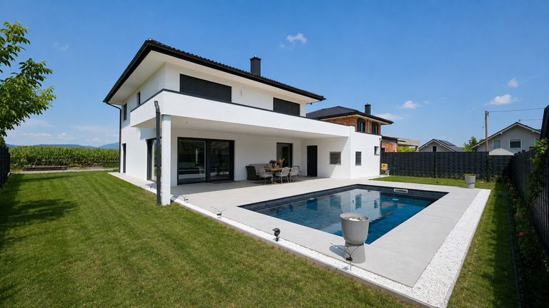 Pool Ansicht Südost - Kompagnon Immobilien