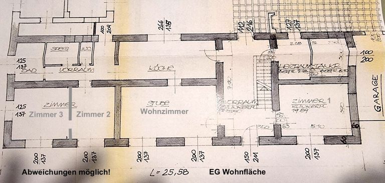 Grundriss EG - Abweichungen möglich!