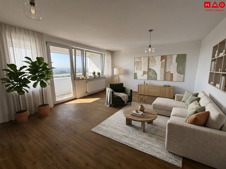 KI generiertes Wohnzimmer