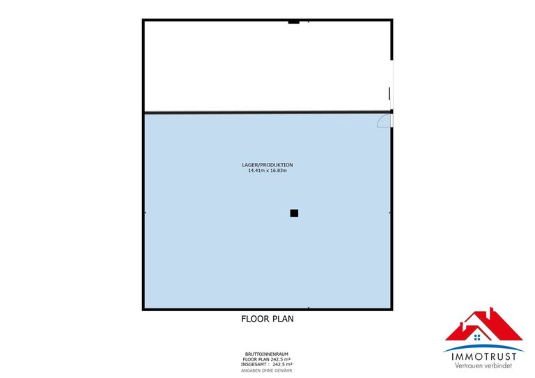 Plan Lager (blau markiert)