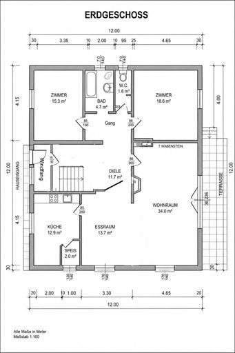 Plan Erdgeschoss