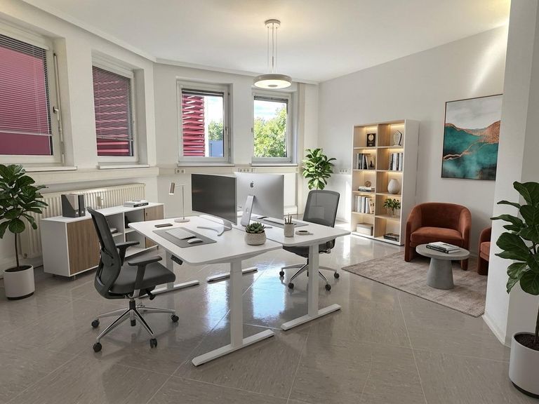 Büro - KI Visualisierung