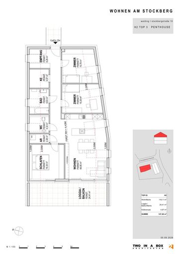 Penthouse Wohnung (Haus 2)