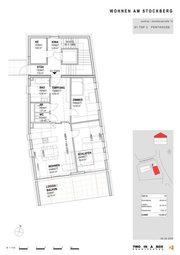 Penthouse Wohnung (Haus 1)