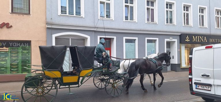 Fiaker in der Gasse