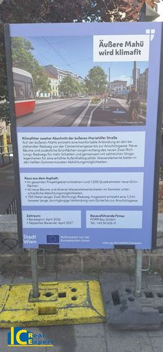 Dieser Teil der Mariahilfer Straße wird noch klimafit