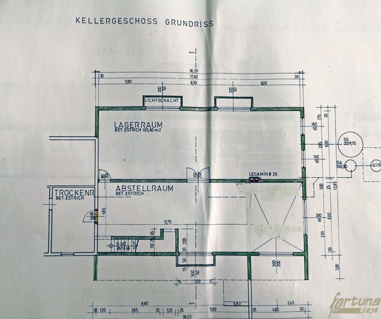 Grundriss Keller