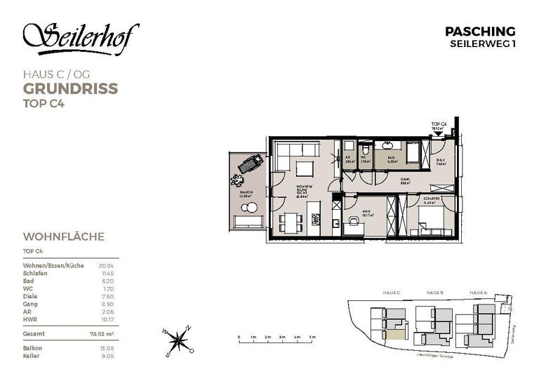 Seilerhof -Verkaufsplan Haus C Top C4