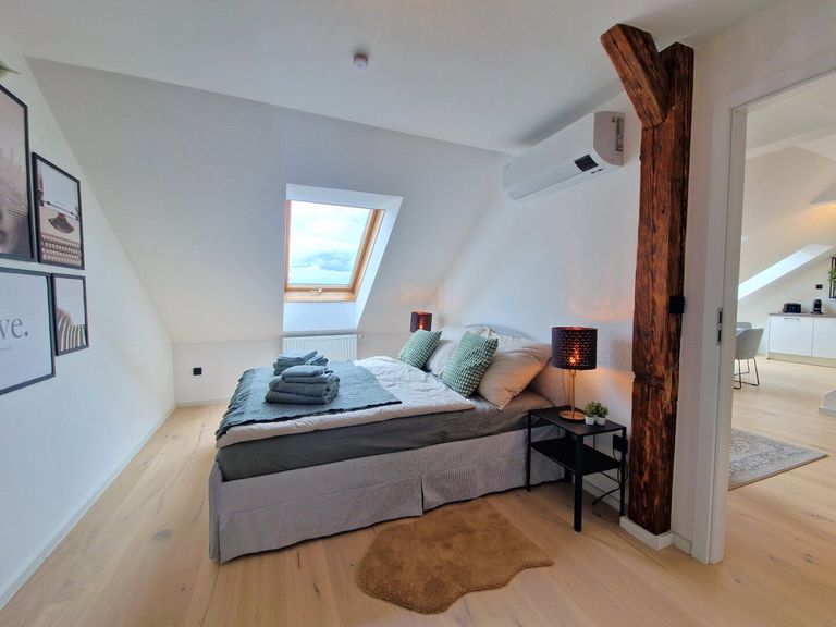 Schlafzimmer mit Klimaanlage