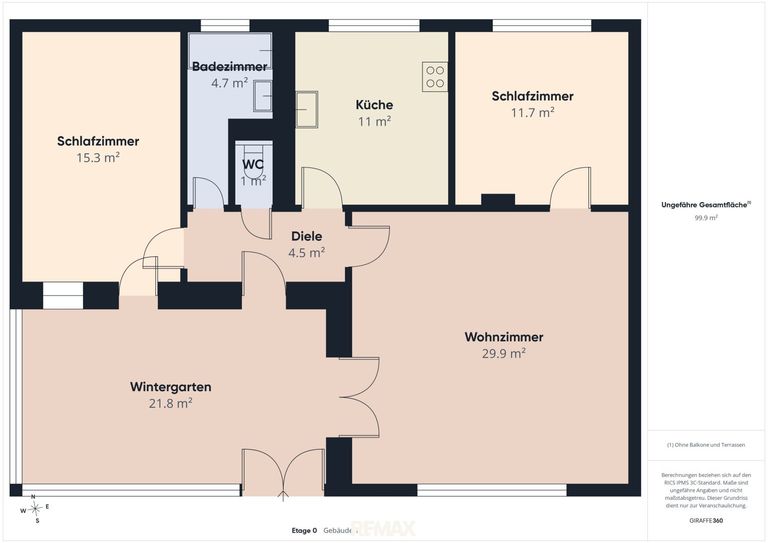 Planskizze - Haus