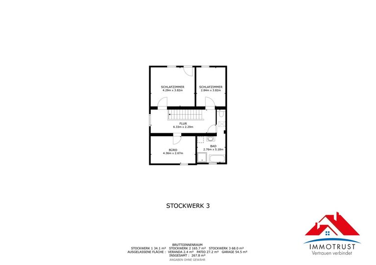 Plan Obergeschoss