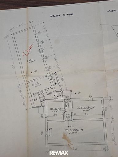 Plan Keller mit Appartment