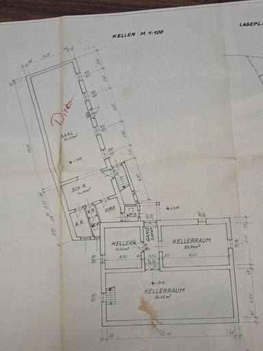 Plan Keller mit Appartment