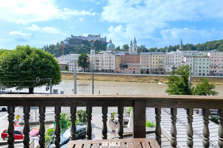Direktem Blick auf die Festung Hohen Salzburg