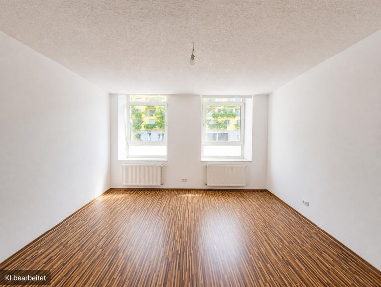 Wohnzimmer ETW 1020 Wien KI bearbeitet