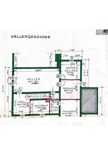 Grundrissplan KG