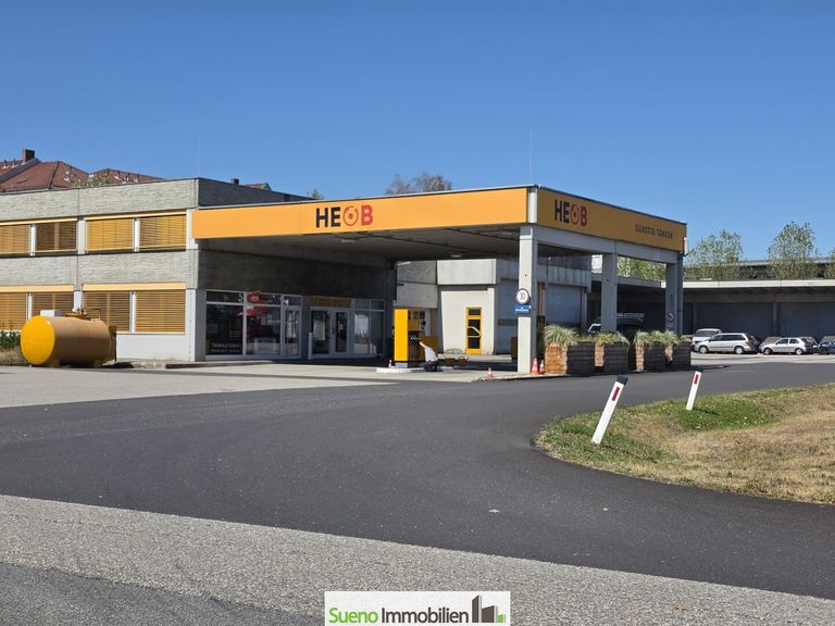 Tankstelle in unmittelbarer Nähe