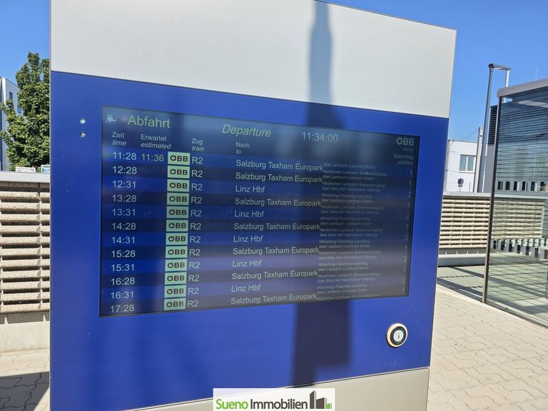 Bahnhof Gunskirchen in unmittelbarer Nähe