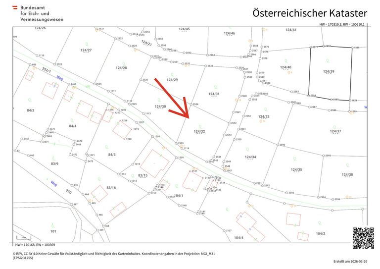 Plan Obergeschoss