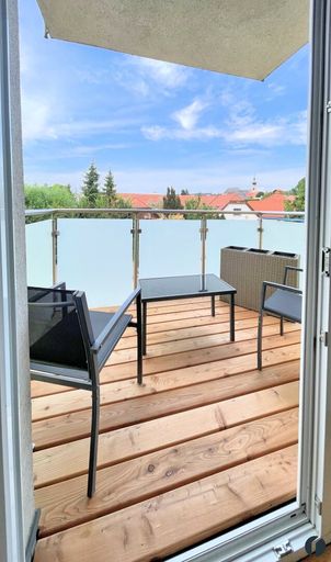 Blick vom Balkon