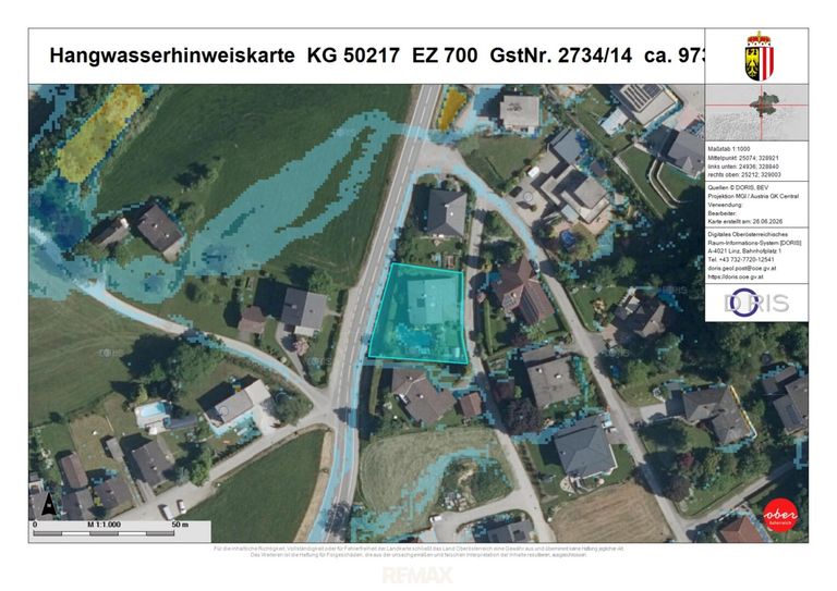 Hangwasserhinweiskarte