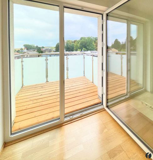 Blick vom Balkon