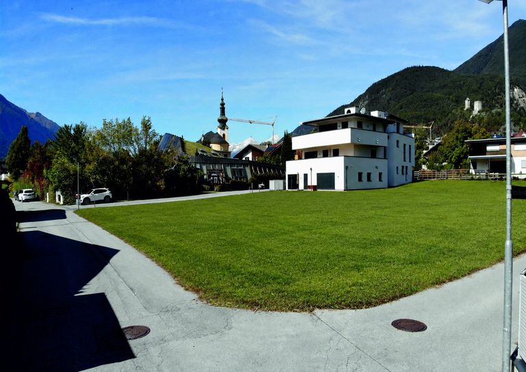 Ansicht Bauplatz Richtung Westen