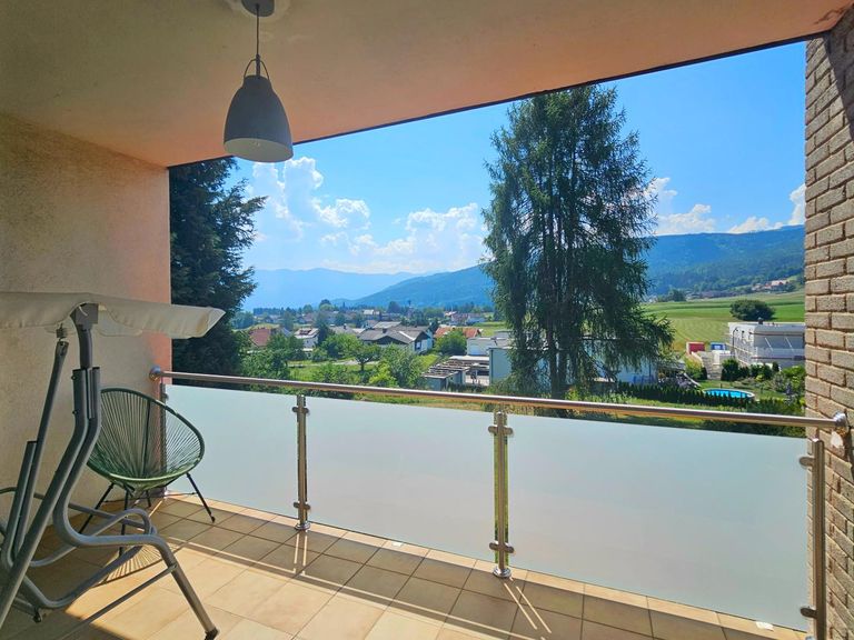 Blick vom Balkon