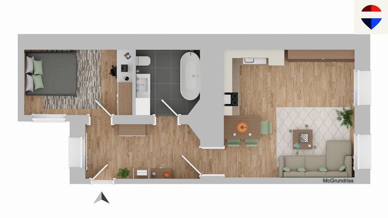Grundrissplan Entwurf