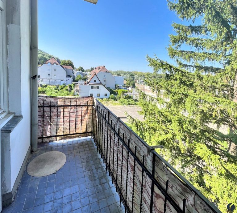 Blick vom Balkon