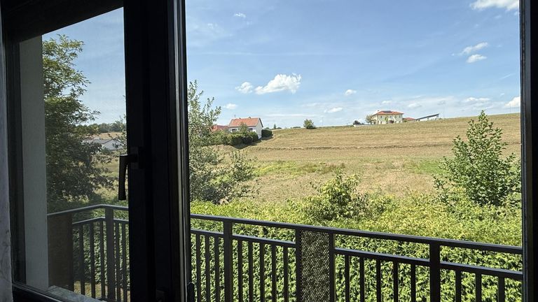 Ausblick Schlafzimmer mit Balkon