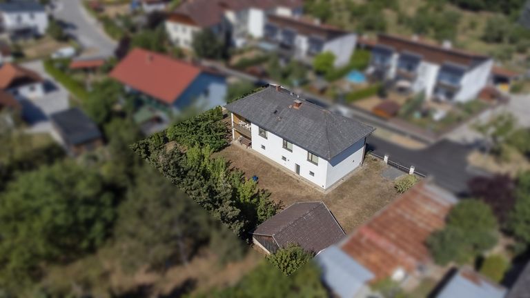 Drohnenaufnahme Gartenseite