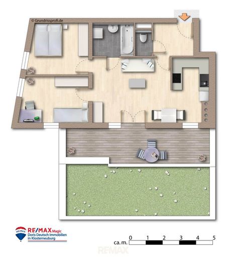 Grundriss möbliert