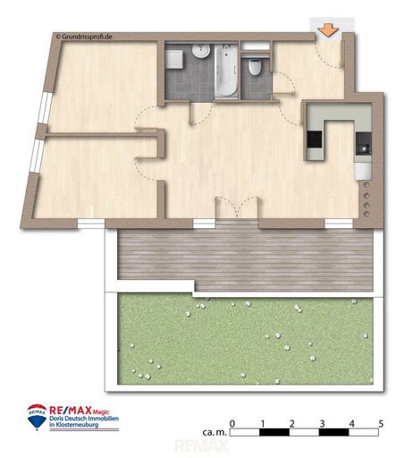Grundriss unmöbliert