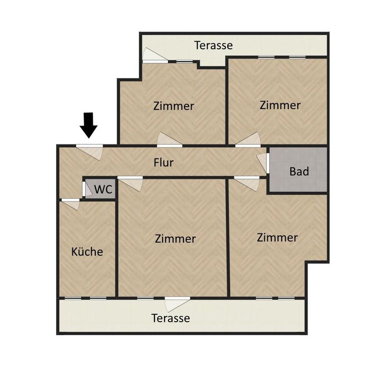 12. Mietwohnung 1140 Wien - Penzing - Grundriss