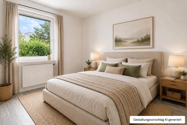 Bild 8, Schlafzimmer, Gestaltungsvorschlag