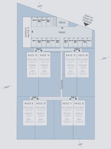 Lageplan Haus 9 bis 16