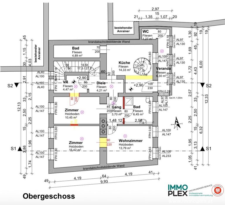 Grundriss Obergeschoss